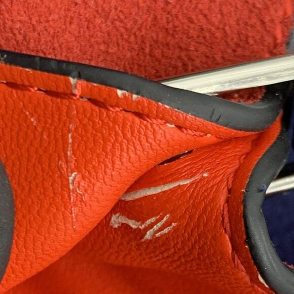 Celine All Soft Tricolor Shoulder Bag – Navy Suede, Black Leather, Red Interior - Picture 6 of 11